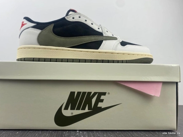 Chep Onekick Jordan Jordan Olive Travis DZ4137-106 Air Scott x Air 1 Low Retro OG 0527